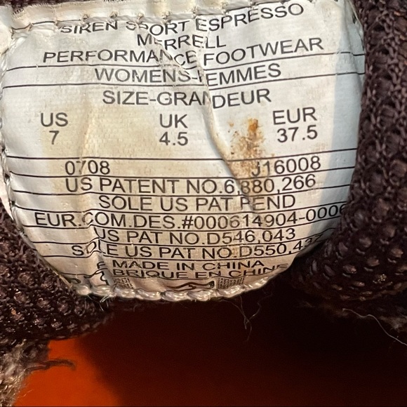 Merrell Siren Sport Expresso Hiking Shoes - Picture 12 of 13